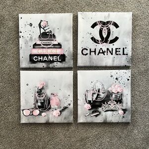 Chanel and Gucci Fashion Wall Art Set